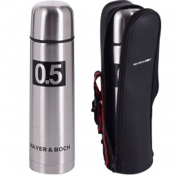 Термос MAYER&BOCH 27611 серебристый/ черный