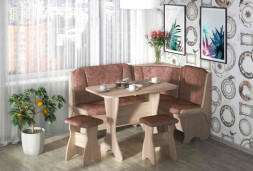 Мебель для кухни БИТЕЛ ОРХИДЕЯ-ОДНОТОН Кухонный уголок ДУБ СОНОМА/В.коньяк 1/ДУБ СОНОМА (6 кор.)