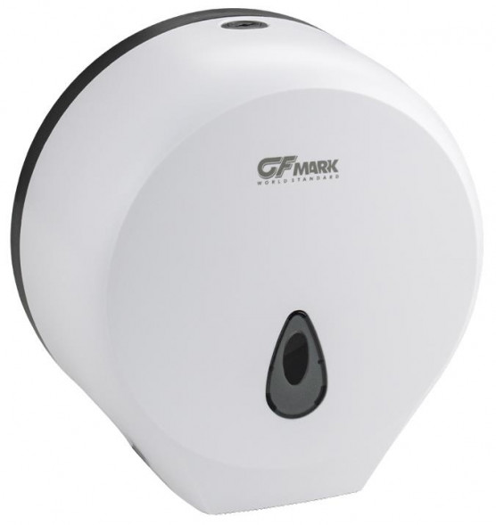 Контейнер для туалетной бумаги GFMARK 915 Контейнер для туалетной бумаги-барабан ПРЕМИУМ пластиковый БЕЛЫЙ с глазком с ключем (Д271