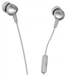 Наушники вкладыши проводные JBL TUNE C200SI SILVER [ПИ]