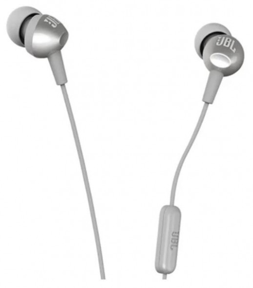 Наушники вкладыши проводные JBL TUNE C200SI SILVER [ПИ]