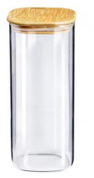 Емкость для хранения APPETITE BM2012-3S Studio стекл квадр бамб/кр 2000мл