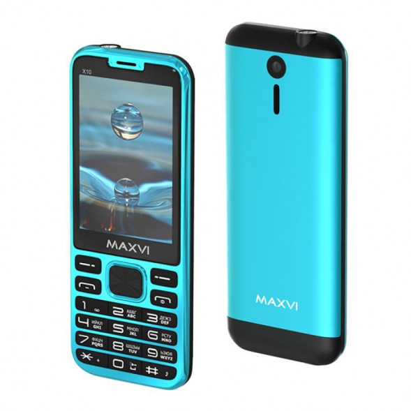 Телефон мобильный MAXVI X10 Aqua Blue