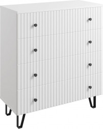 МЕБЕЛЬ-КОМПЛЕКС Комод 4Я Исп.1 Лайн/Белый (1 кор.)