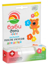 бальзам-карандаш после укусов насекомых БЭБИ-ДЭТА бальзам-карандаш после укусов насекомых 10мл/24