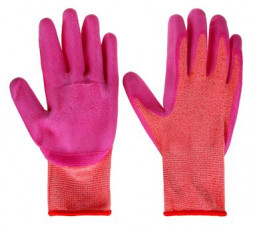 Перчатки с латексным полуобливом INBLOOM Перчатки с латексным полуобливом, ПЭ, р.8, 23см, 48г 180-001