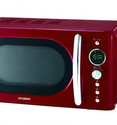 Микроволновая печь HYUNDAI HYM-D3037 20л. 700Вт красный/серебристый