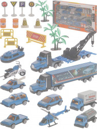 Игрушка NO NAME Транспорт (металл) в наборе 47,5х4,3хх27,1см, в коробке 2015733 ПП-00214227