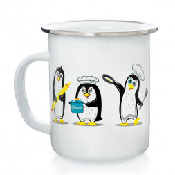 Кружка ЭСТЕТ ЭТ-72571 Кружка &quot;Пингвины&quot; 0.5 л