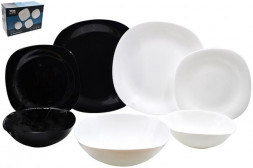 Столовый набор LAVENIR 19PC FQP WHITE/BLACK (99209)