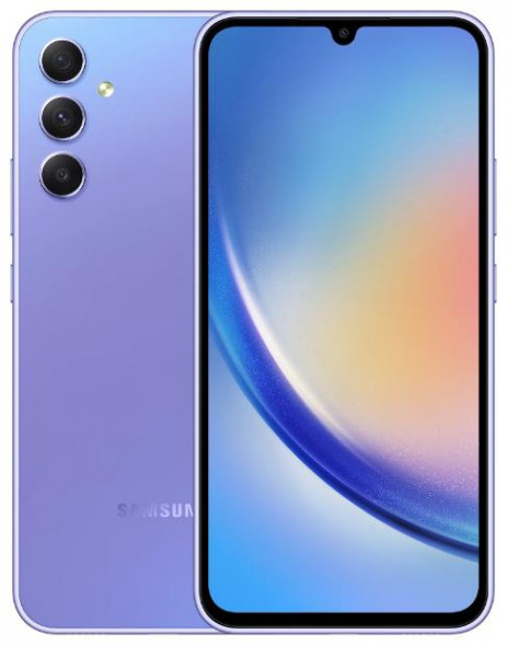 Смартфон SAMSUNG Galaxy A34 8/256Gb Lavender (SM-A346ELVECAU)