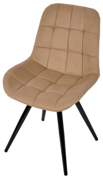 Стул обеденный POLINI Home Verona SM, бежевый-черный (2 кор.)
