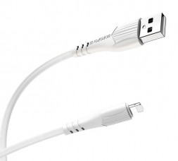 Дата-кабель 8 Pin BOROFONE (6931474720863) BX37 USB-Lightning 8 Pin 2.4A 1M - белый