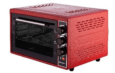 Мини печь KRAFT KF-MO 3800 R красная