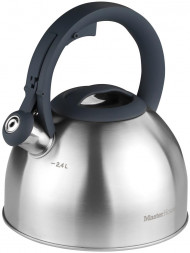 Чайник MASTER HOUSE Antonio-2,4 стальной, графит 75359