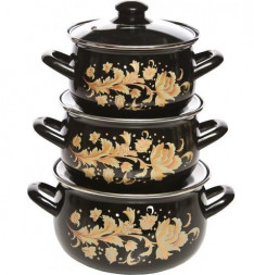 Набор кастрюль INTEROS Винтаж Набор 3-х предметный 2982
