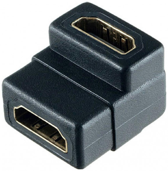 Кабель, переходник PERFEO (A7009) переходник угловой HDMI A розетка - HDMI A розетка