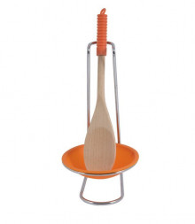 Подставка для ложки РЫЖИЙ КОТ Подставка для ложки с деревянной ложкой в комплекте W3751A (004660)