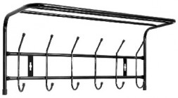 Вешалка NIKA Вешалка настенная ВП6 (ВП6 черный)