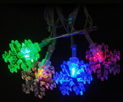 Электрогирлянды ВОЛШЕБНАЯ СТРАНА Электрогирлянда Снежинки SF-100-5-MC 101576