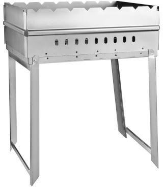 Мангал GRILLBOOM Мангал Дипломат в сумке на ножках, толщ 1мм, 45x30x40см (103-066)