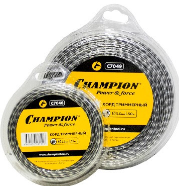 Корд трим. CHAMPION C7046 Tri-twist 2.7мм*15м (витой треугольник)