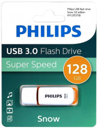 Флеш накопитель PHILIPS SNOW3.0 128Gb белый (FM12FD75B/97)