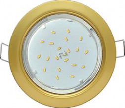 Светильник встраиваемый ECOLA SY53H4ECB GX53 H4 сатин-золото