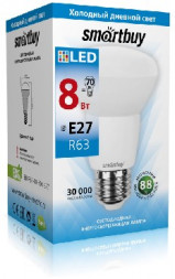 Светодиодная (LED) Лампа SMARTBUY (SBL-R63-08-60K-E27) 8W/6000/E27
