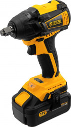 Гайковерт аккумуляторный DENZEL Гайковерт ударный аккумуляторный бесщет CIW-IB-300, Li-ion, 18В, 300Нм 26501