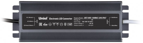 Блок питания UNIEL (UL-00009367) UET-VAF-100B67 24V IP67
