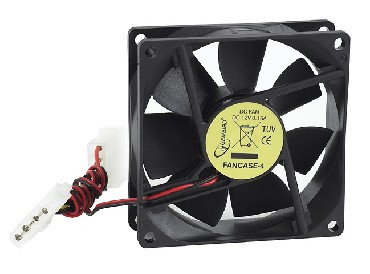 Вентилятор GEMBIRD Вентилятор (FANCASE-4), 80x80x25, втулка, 4 pin Molex, провод 30 см