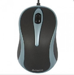 Мышь проводная A4TECH Q3-350-4 USB черный/синий