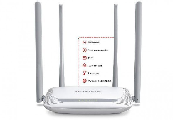 Wi-Fi роутер/точка доступа MERCUSYS MW325R, белый