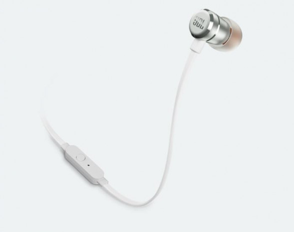 Наушники вкладыши проводные JBL TUNE T290 SILVER [ПИ]