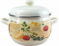 Кастрюля ЛЫСЬВА 42164АП2 Капрезе эмал 5,0л