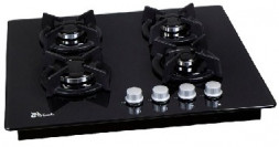 Независимая варочная панель газовая ЛЫСЬВА GR0400G00 (ПГВ 41 К) черная