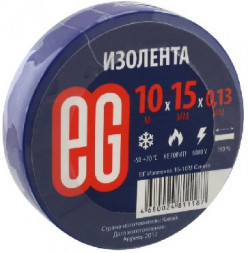 Изолента ЕГ (11673) Изолента 15-10М Синий