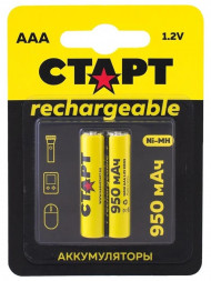 Аккумулятор СТАРТ (19346) HR03 AAA 950mAh Ni-MH BL2