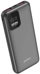 Повербанк PERFEO (PF_E2077) - 10000 mAh/LED QC3.0/Type-C/2,черный