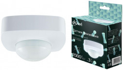 Датчик движения потолочный DUWI 25816 2 05 Extra Range 2000Вт 360? белый