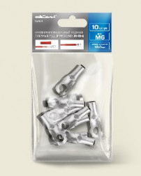 Наконечник-гильза DUWI 26654 9 Наконечник кабельный медный луженый под опрессовку JG-10-6-5