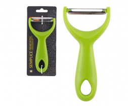 Овощечистка MALLONY Овощечистка SEMPLICE, р-р 13,5*6,6 см, с пластиковой ручкой, с горизонтальным лезвием (008573)