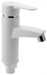 Смеситель на раковину BRIMIX 599 Смеситель на раковину, шаровый из высокопрочного пластика АБС - БЕЛЫЙ