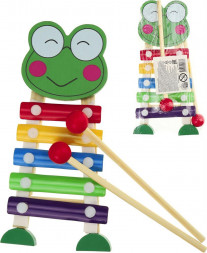 Игрушка РЫЖИЙ КОТ Деревянная игрушка. Ксилофон 20см (5 тонов, в пакете) (Арт. AN02278)