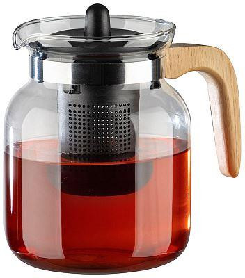 Чайники заварочные MALLONY Чайник заварочный, La Caffetteria, объём: 1500 мл, с деревянной ручкой/фильтр из полипропилена (910134)