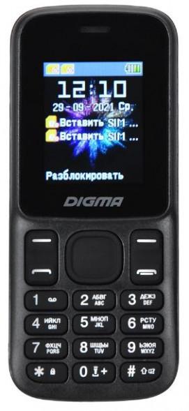 Телефон мобильный DIGMA Linx A172 32Mb Black (LT1070PM)