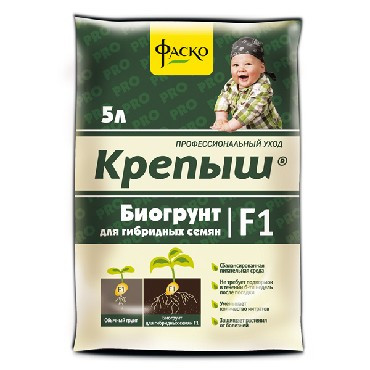 Торфяная продукция КРЕПЫШ Грунт для гибридных семян 5л