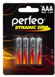 Элементы питания PERFEO R03-4BL DYNAMIC ZINC (120)