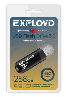 USB флэш-накопитель EXPLOYD EX-256GB-660-Black USB 3.0